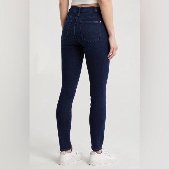 Gwenevere Dark Blue Skinny Jeans 24 - Picture 2 of 6